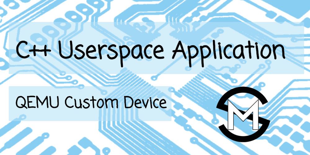 Userspace application for QEMU custom memory-mapped device